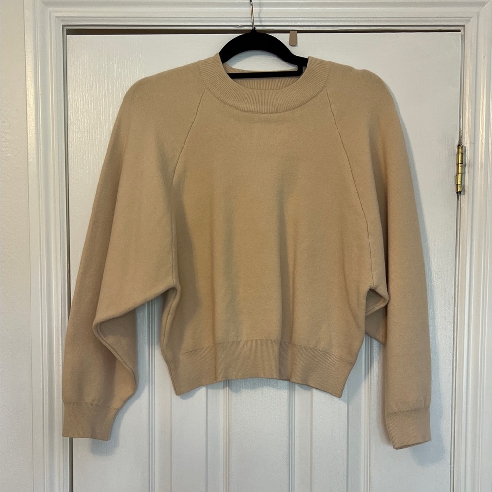 Beige Crew Neck Sweater